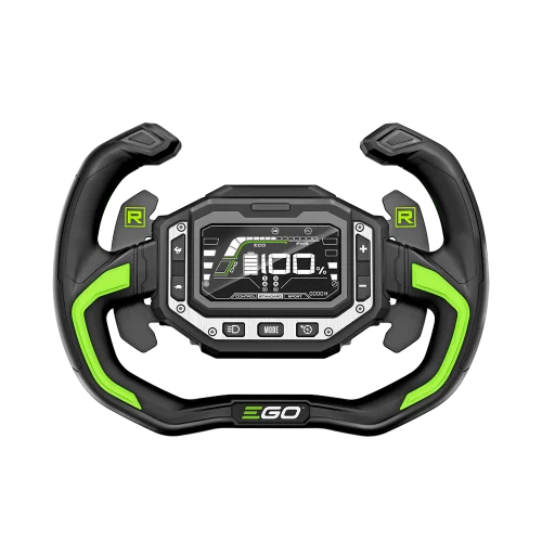EGO AKU zahradní rider s nulovým poloměrem zatáčení EGO Z6, ZT4201E-S, ovládaný volantem