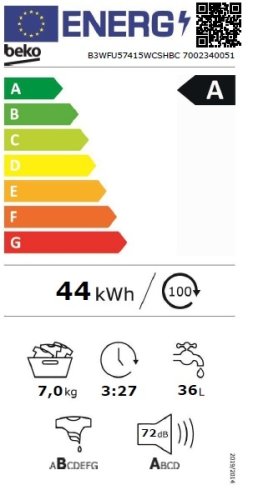 Pračka Beko Beyond B3WFU57415WCSHBC