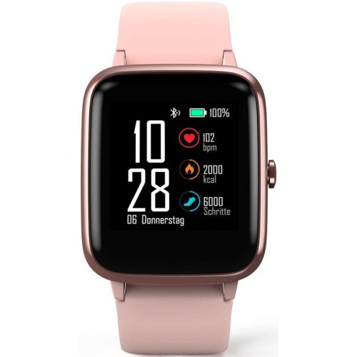 Hama Fit Watch 5910, sportovní hodinky, voděodolné, GPS, pulz, kalorie, krokoměr atd, růžové zlato