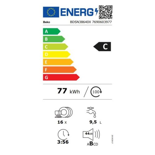 Myčka nádobí P60 Beko Beyond BDSN38640X, vestavná