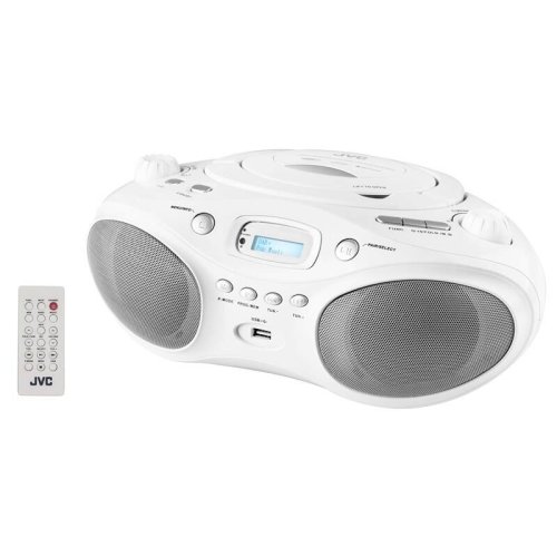 Radiopřijímač s DAB+/CD JVC RD-E661W-DAB, bílý